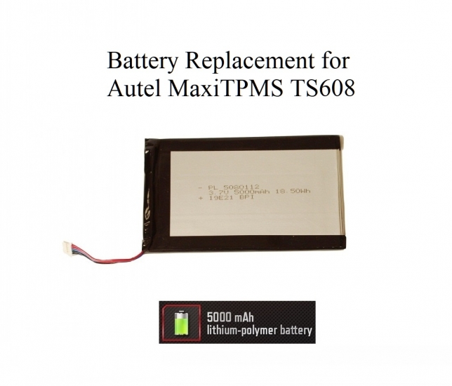 Battery Replacement for Autel MaxiTPMS TS608 TPMS Tool - Click Image to Close
